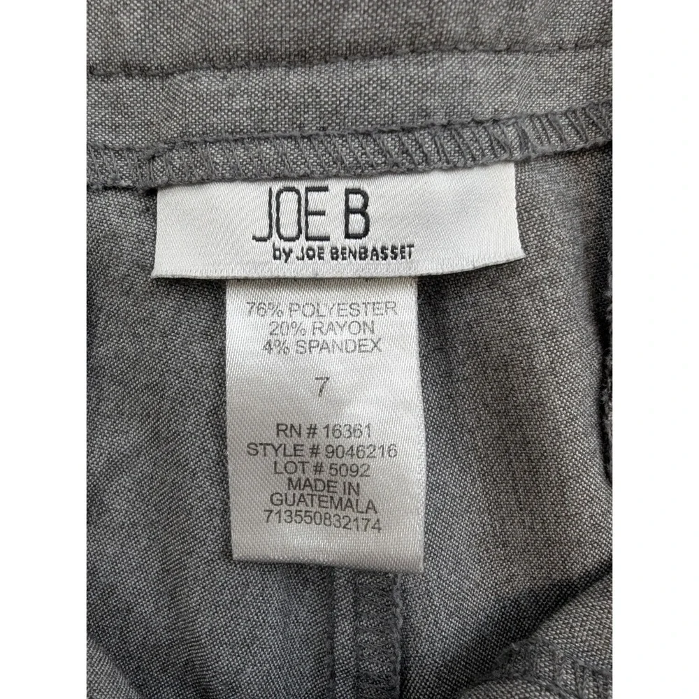 Joe B Benbasset Medium Rise Wide Leg Light Grey Dress Pants Women's Size 7 - Picture 5 of 6